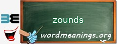 WordMeaning blackboard for zounds